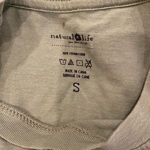 Natural Life, sage shirt.